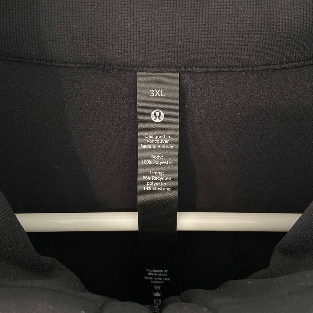 Lululemon Black Jacket 3XL / XXXL - Picture 3 of 4
